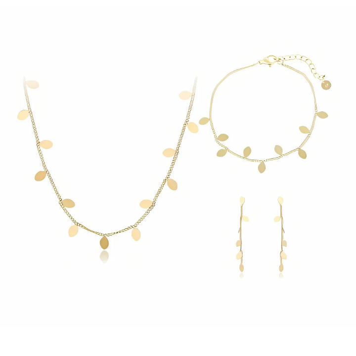 Parure de Bijoux en acier inoxydable 3 Pièces XU19