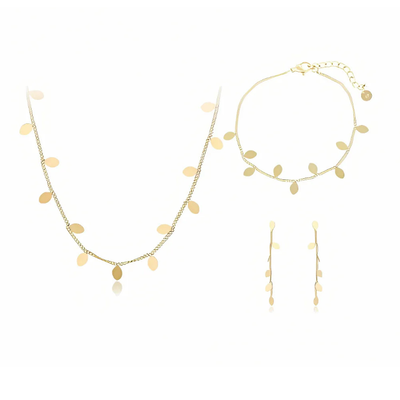 Parure de Bijoux en acier inoxydable 3 Pièces XU19