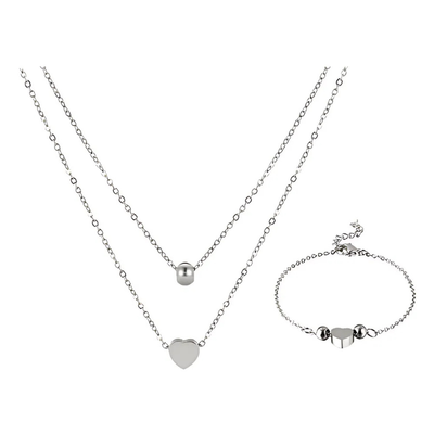 Parure de Bijoux en acier inoxydable 2 Pièces XU20