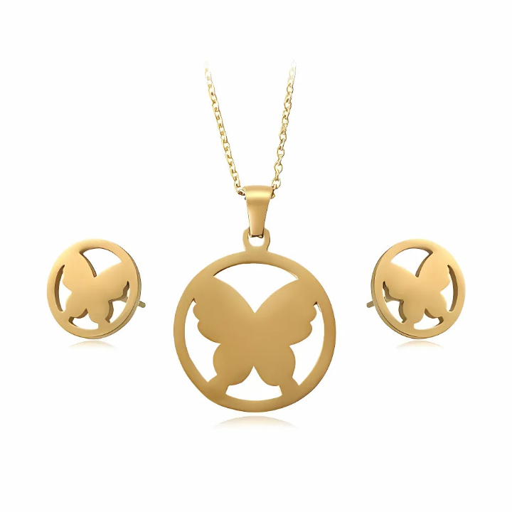 Parure de Bijoux en acier inoxydable 2 Pièces XU21