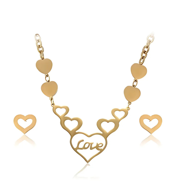 Parure de Bijoux en acier inoxydable 2 Pièces XU22
