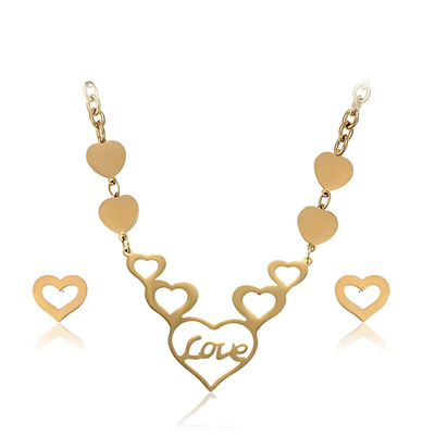 Parure de Bijoux en acier inoxydable 2 Pièces XU22