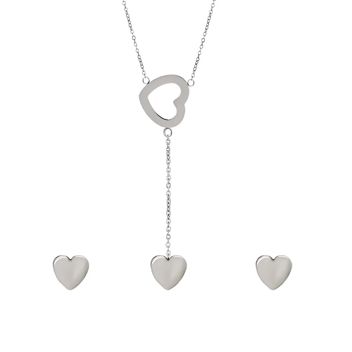Parure de Bijoux en acier inoxydable 2 Pièces XU27