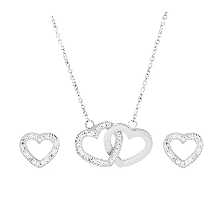 Parure de Bijoux en acier inoxydable 2 Pièces XU30