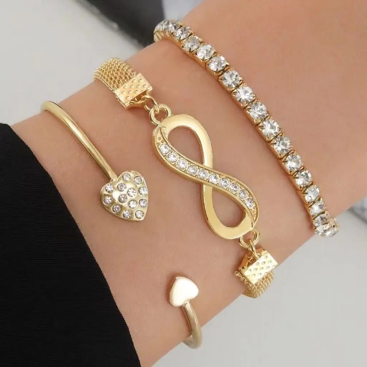 Ensemble de Bracelets Fashion Infini pour femmes