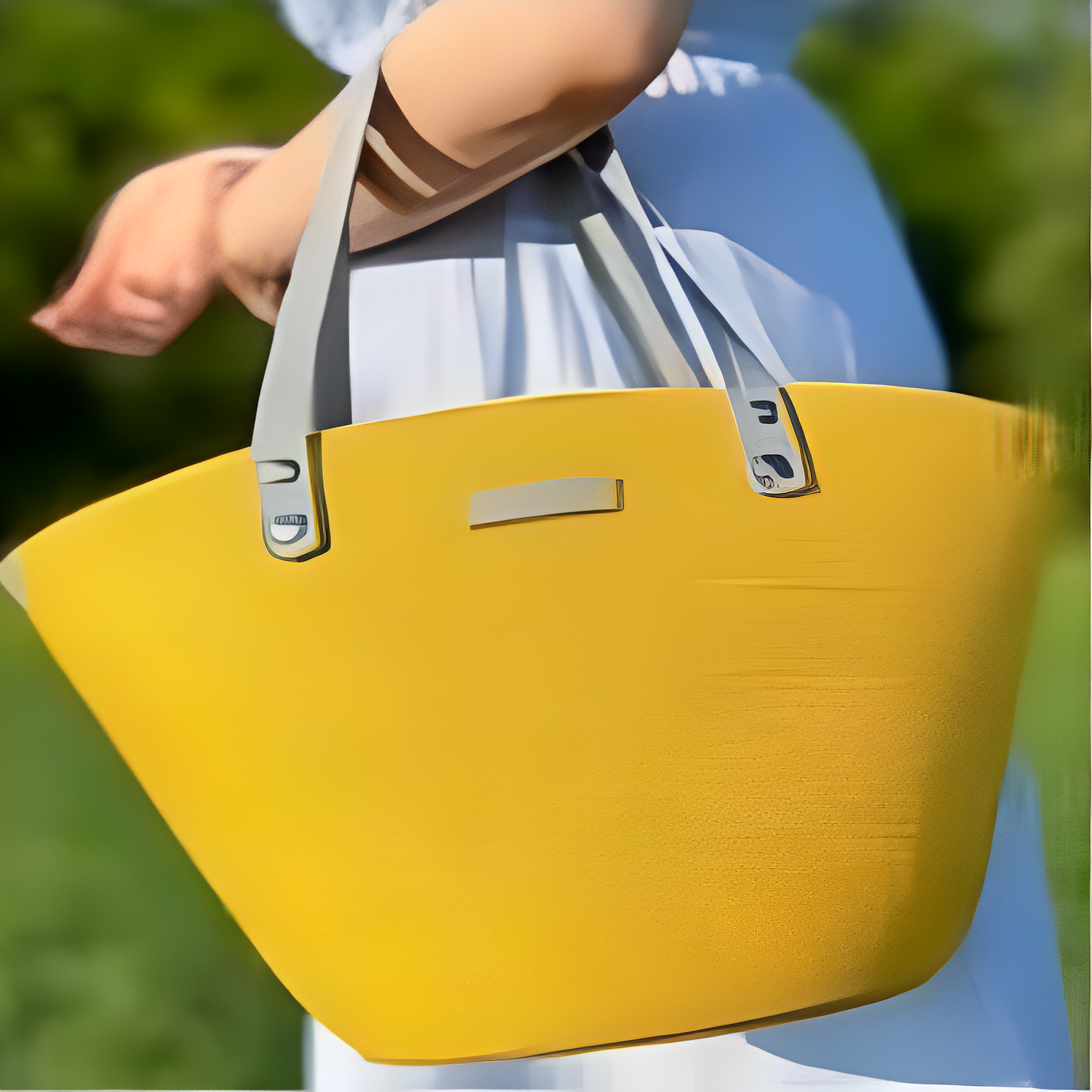 Sac à main Fourre-tout Jaune, Sac de Plage, en Cordes de coton Fait main
