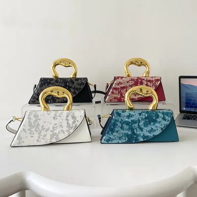 Sac à main à bandoulière avec poignée de luxe pour dames en cuir PU de haute qualité