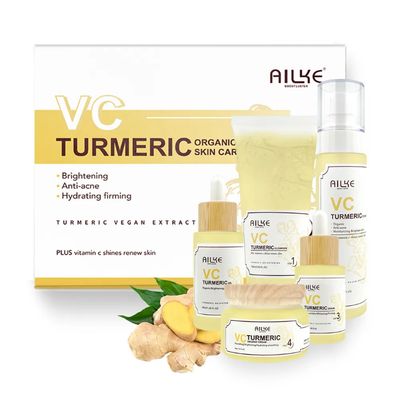 ALIKE - Kit de soins de visage organique vegan au curcuma