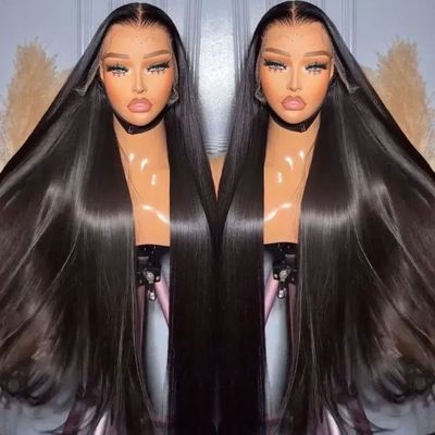Customizable Vietnamese Double Drawn Hair Straight Grade A 210% Density 13×4 Lace Frontal Wigs Human Hair Lace Front Transparent Hd Lace Wig for Black Women