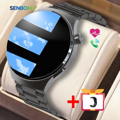 SENBONO V19 Men Smart Watch Blue Tooth Heart Rate Monitor IP68 Waterproof Fitness Tracker Outdoor Men's Smart Sports Watch