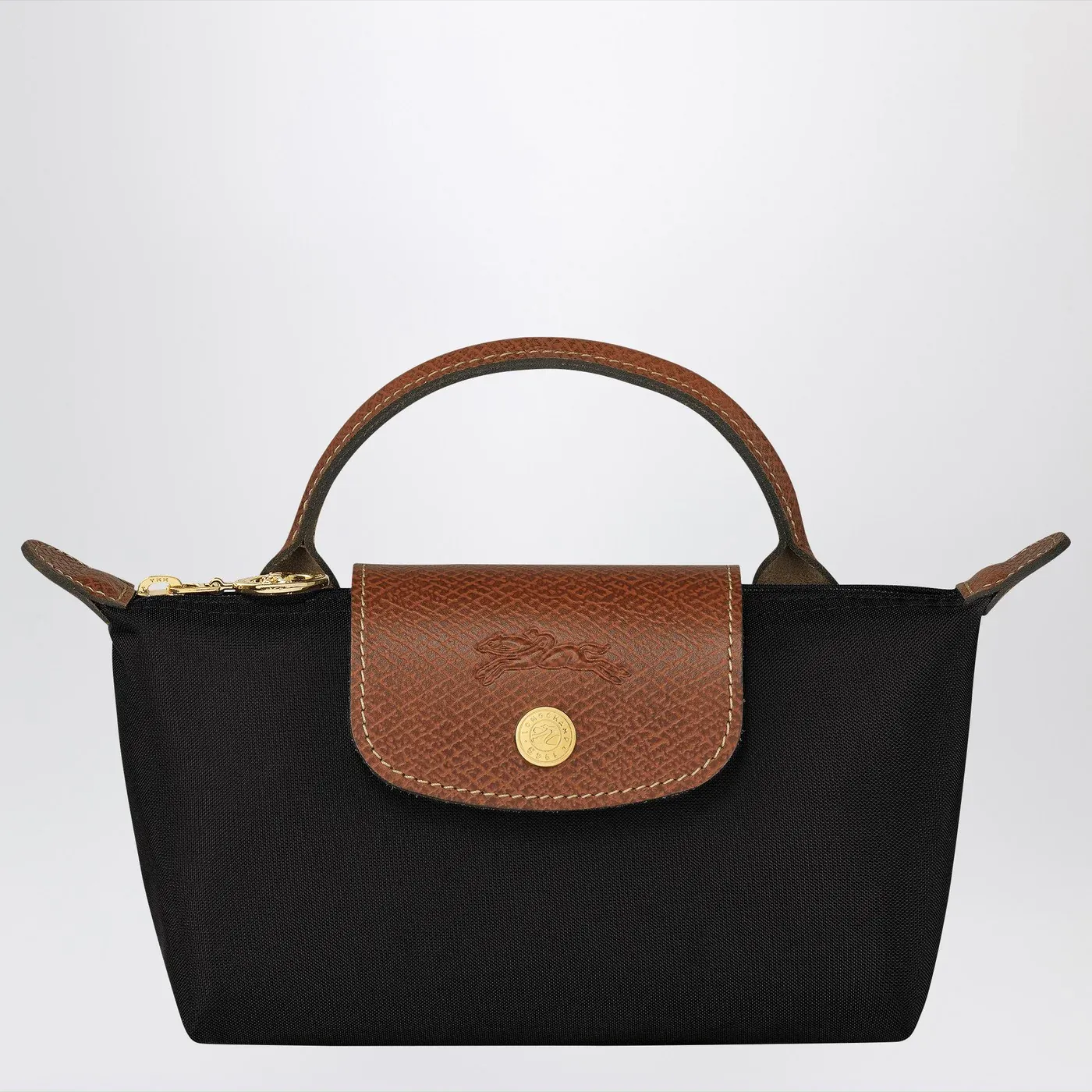 Longchamp Le Pliage Original black clutch bag
