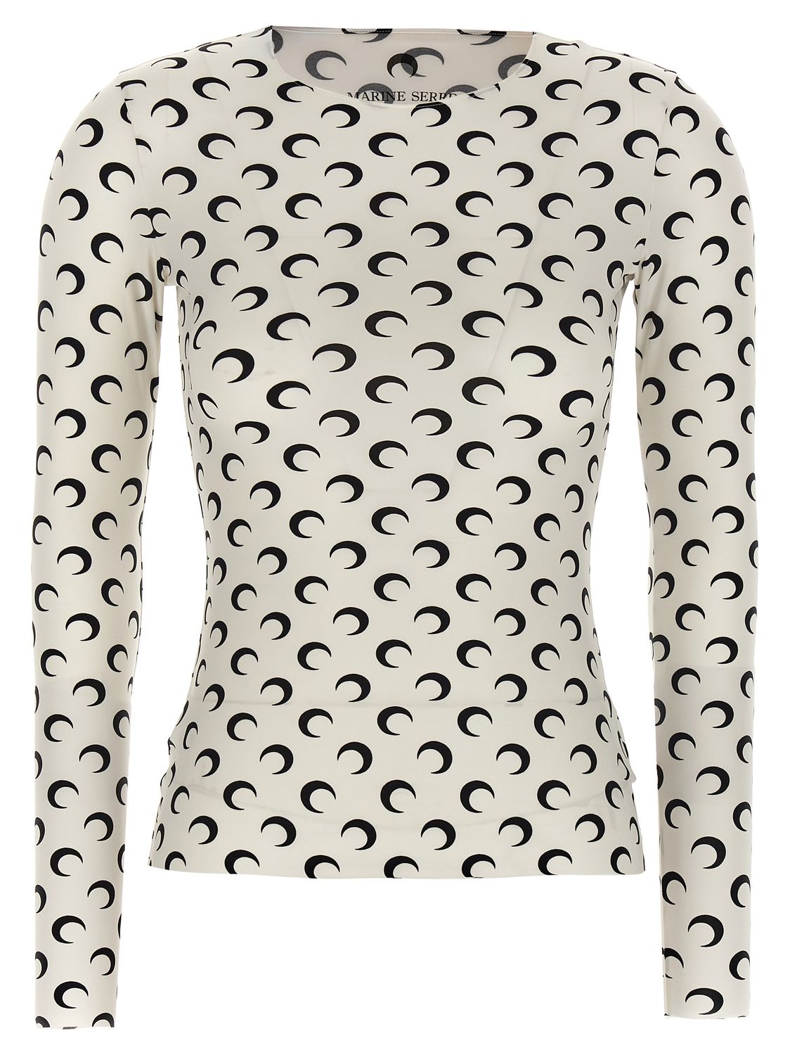 Marine Serre Moon Printed Jersey Second Skin T-shirt