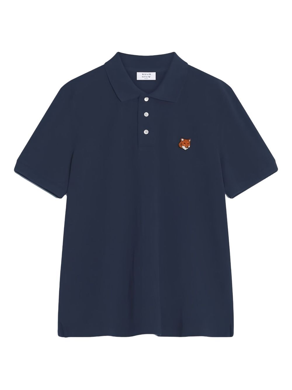 Maison KitsunÃ© Fox Head cotton polo shirt