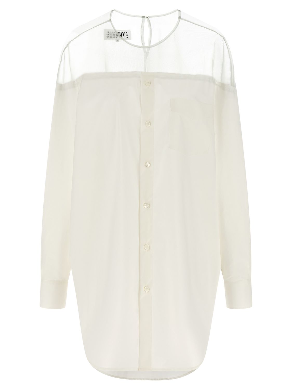Mm6 Maison Margiela Tulle Insert Shirt
