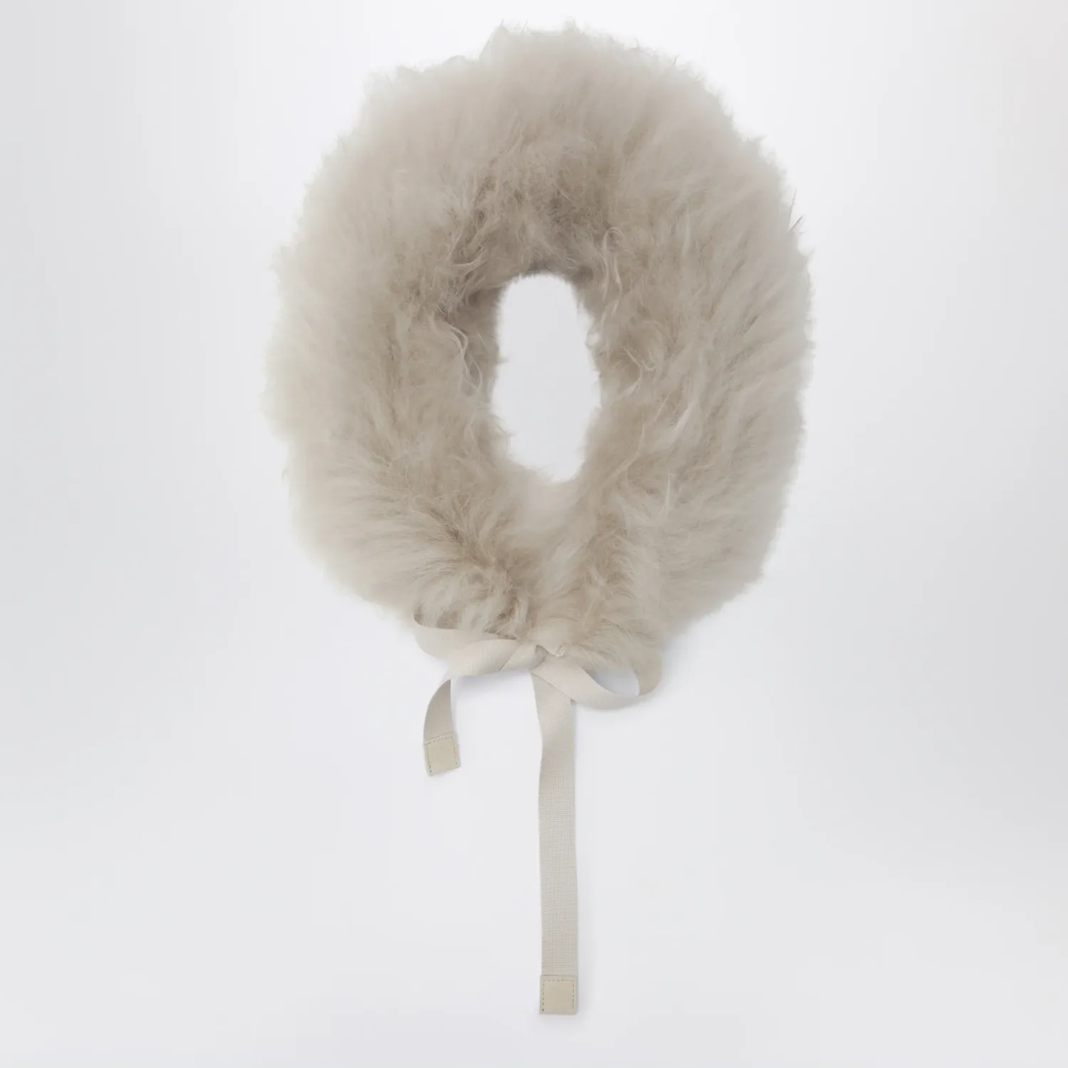 Max Mara The Cube Ivory shearling collar