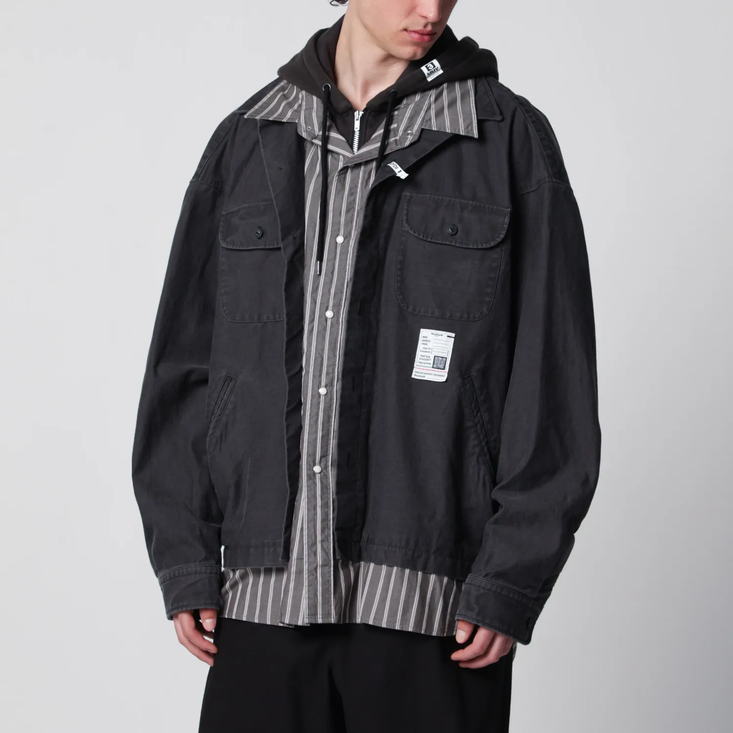 Maison MIHARA YASUHIRO Three-layer cotton shirt