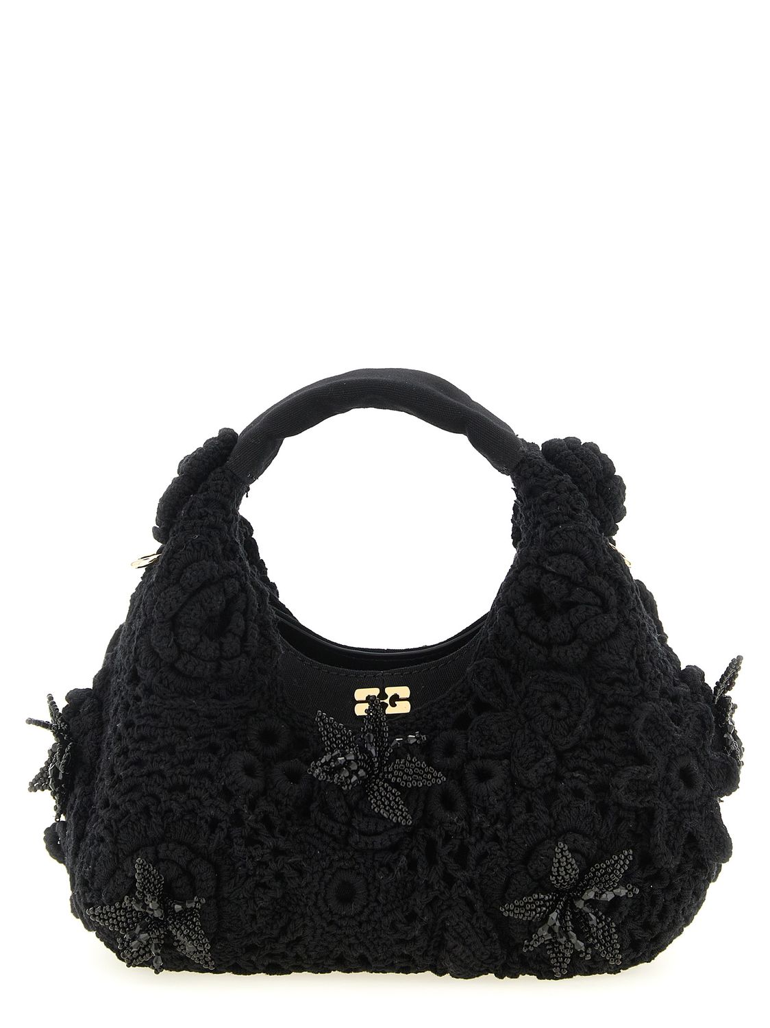 Ganni Mini Hobo Crochet Handbag