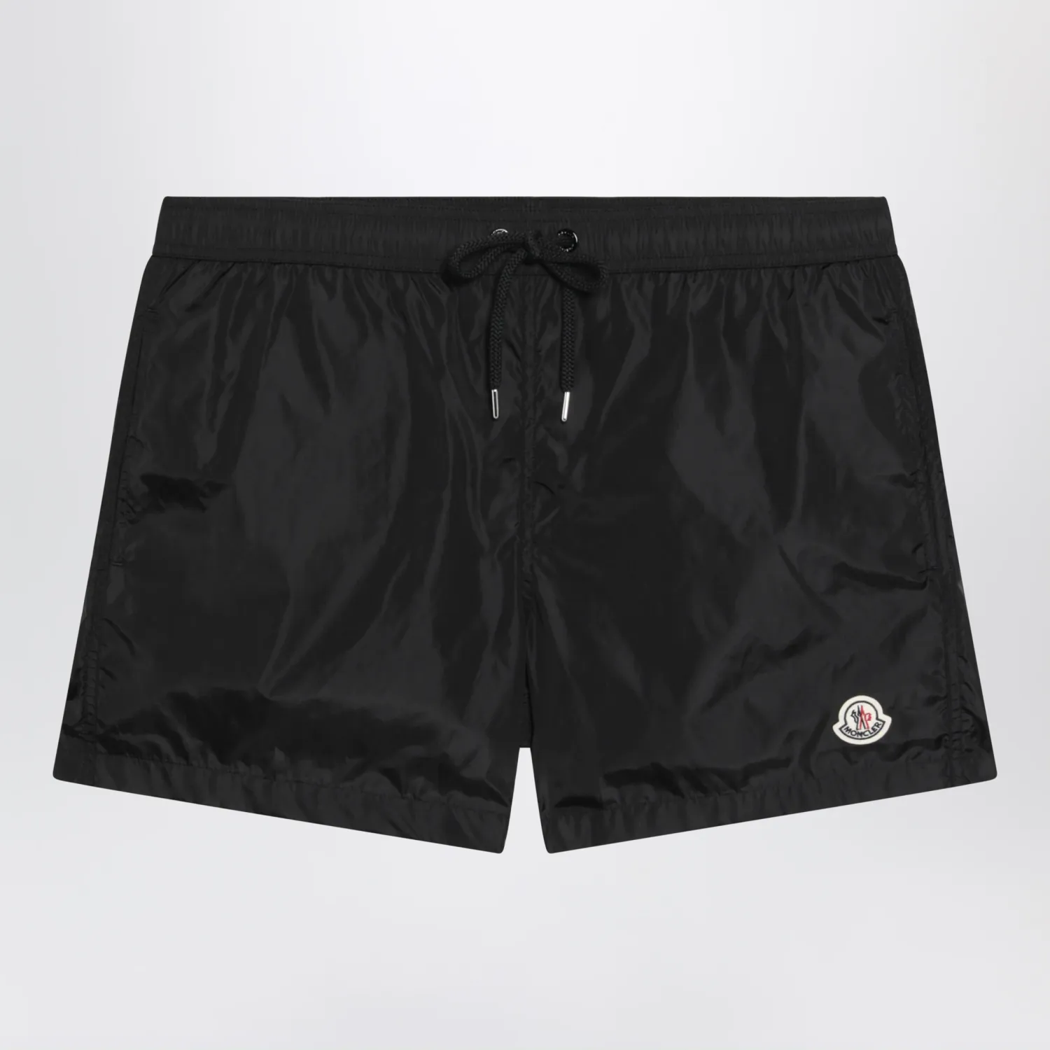 Moncler Black swimsuit with logo patch