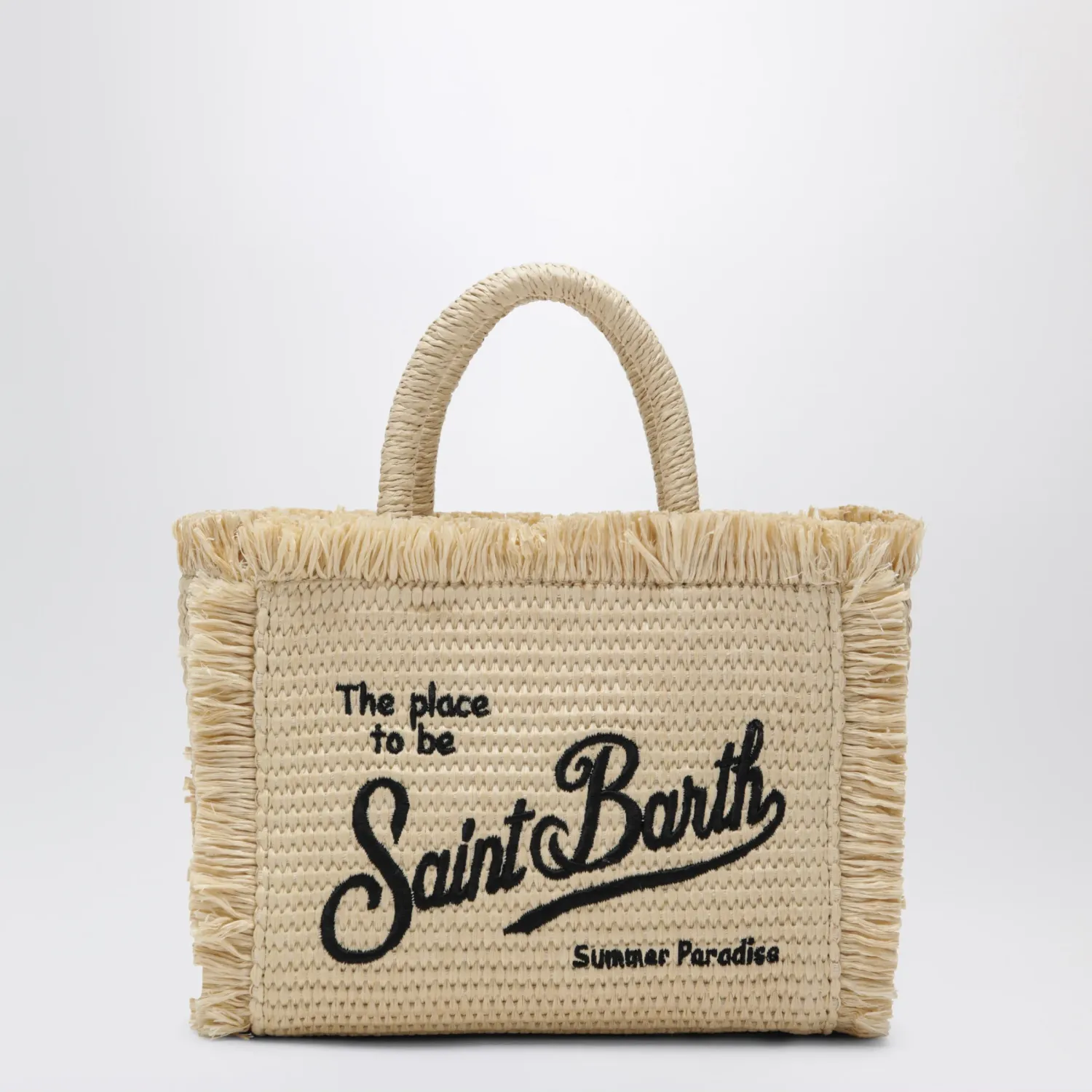 MC2 Saint Barth Small Colette bag in straw-effect fabric