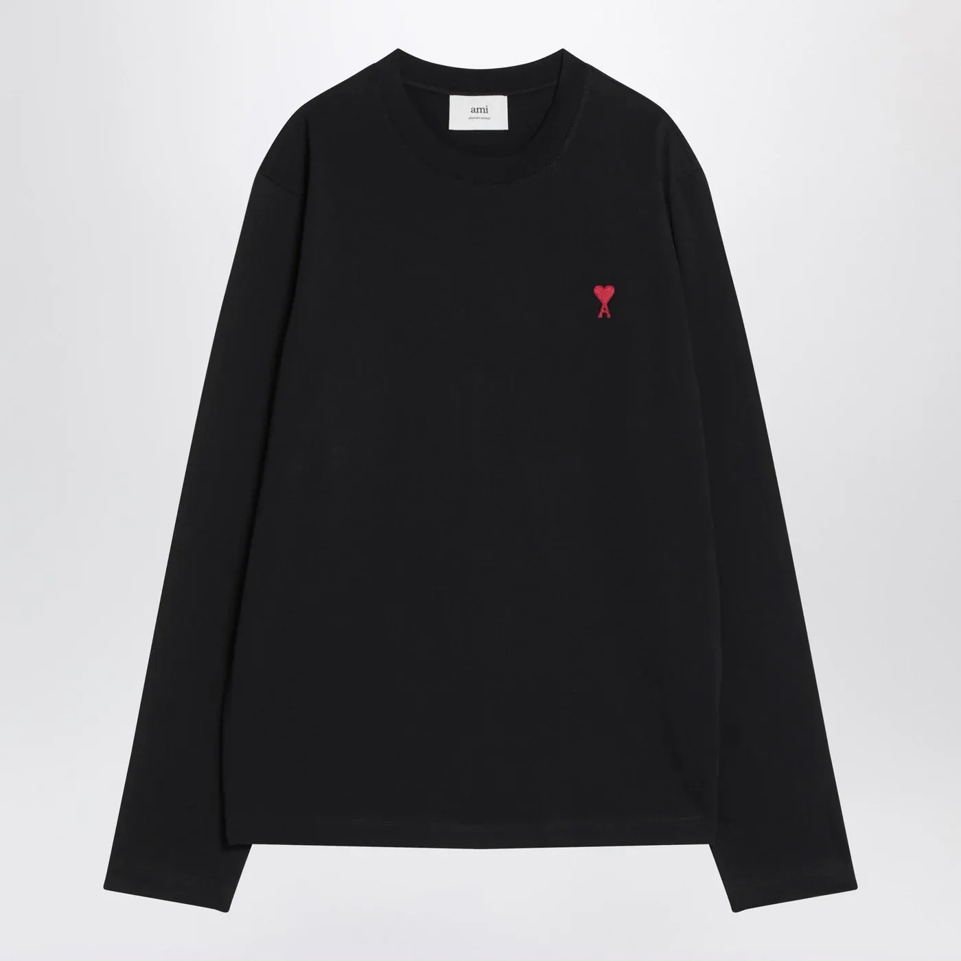 Ami Paris Black Ami De Coeur T-shirt