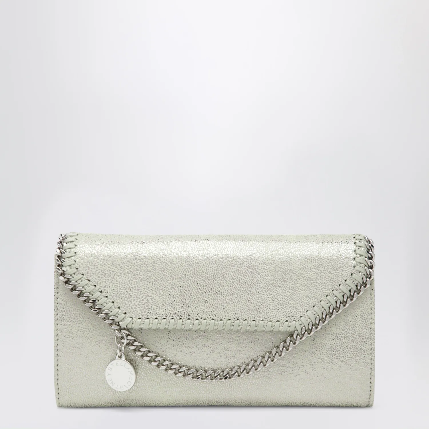 Stella McCartney Light lime green Falabella shoulder wallet bag