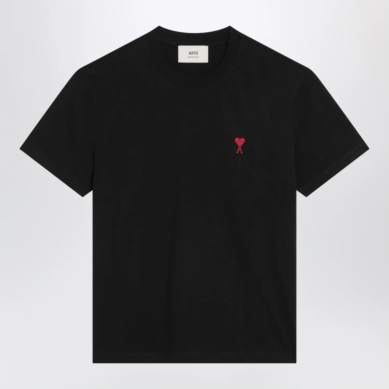 Ami Paris Black Ami De Coeur T-shirt
