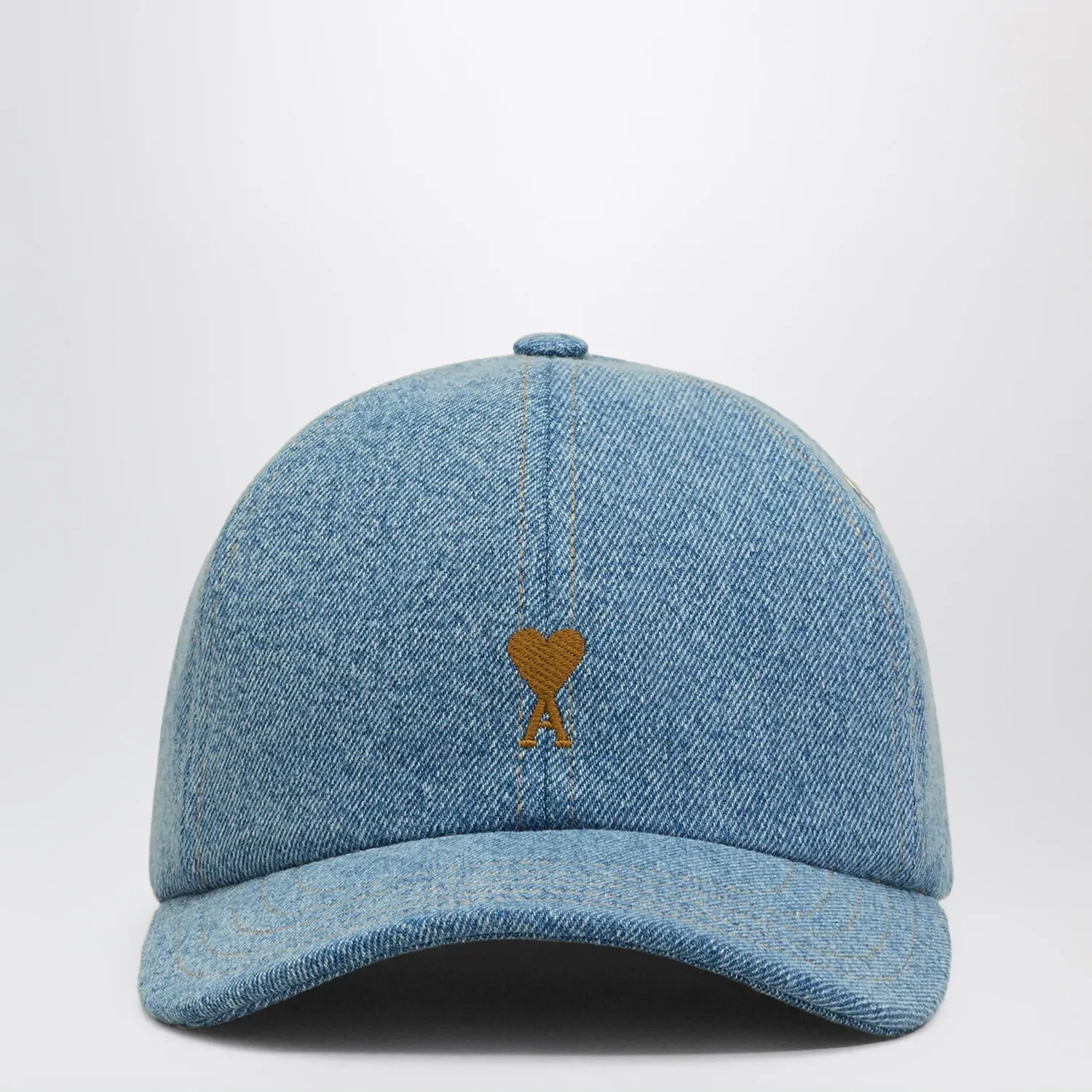 Ami Paris Ami De Coeur denim baseball cap