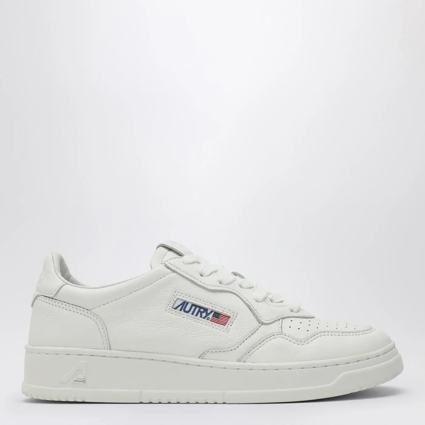 AUTRY Medalist Low white goatskin leather Sneakers