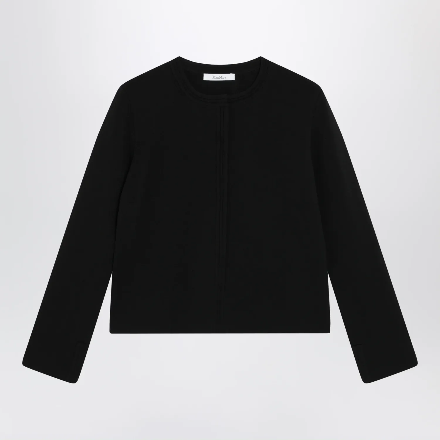 Max Mara Black viscose-blend cardigan