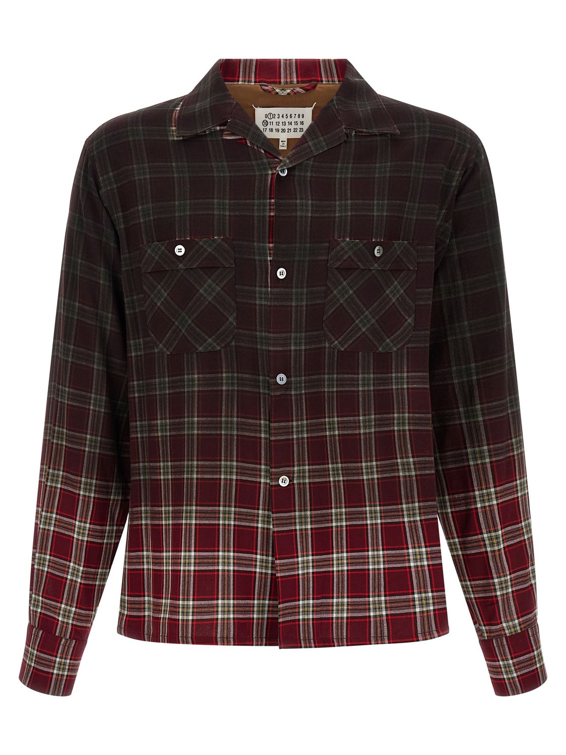 Maison Margiela Check Shirt With Gradient Effect