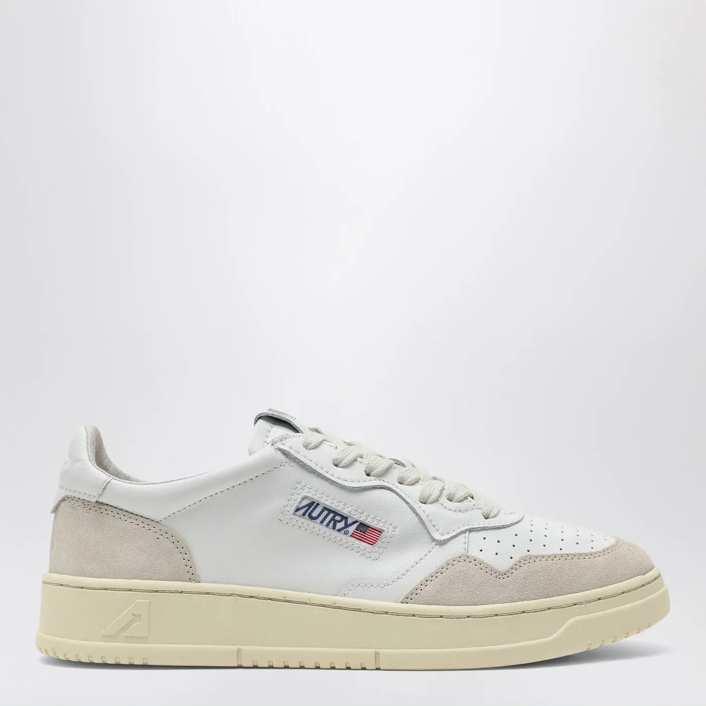 AUTRY Medalist Low white leather and suede Sneakers