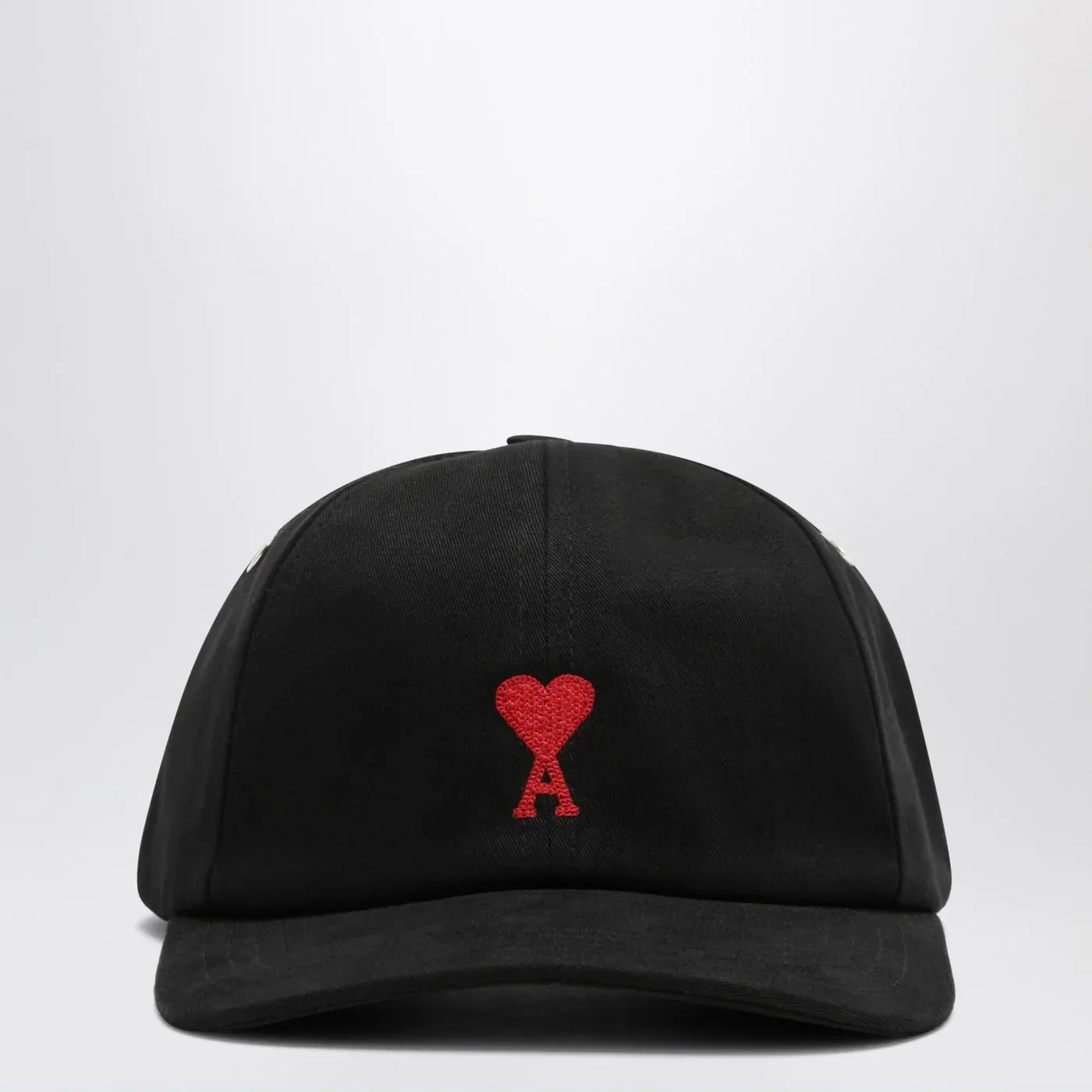 Ami Paris Black baseball cap with logo