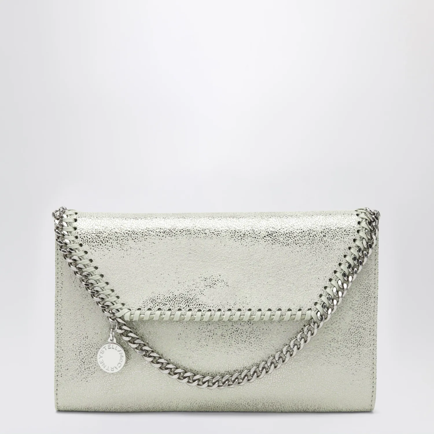 Stella McCartney Falabella wallet-on-chain in light lime green