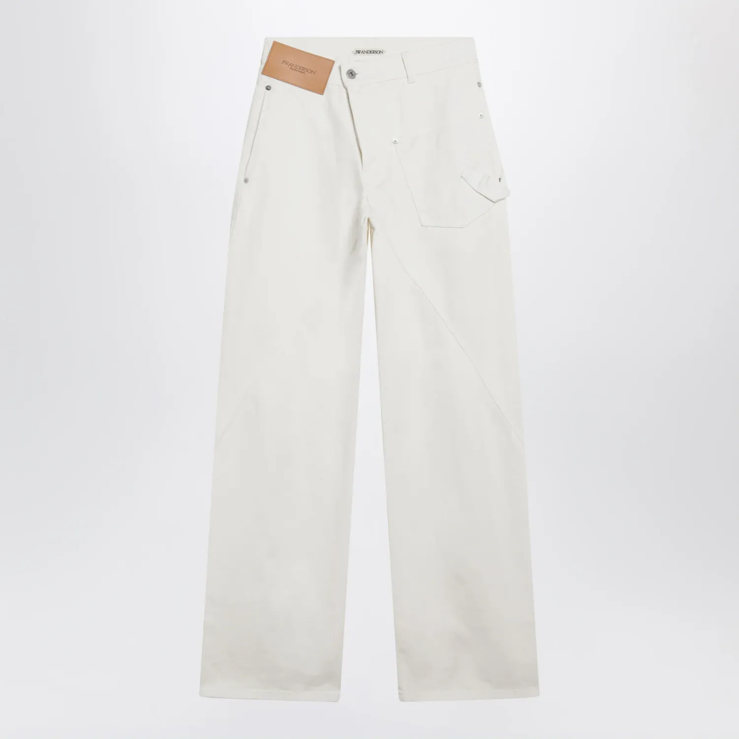 JW Anderson White twisted denim jeans