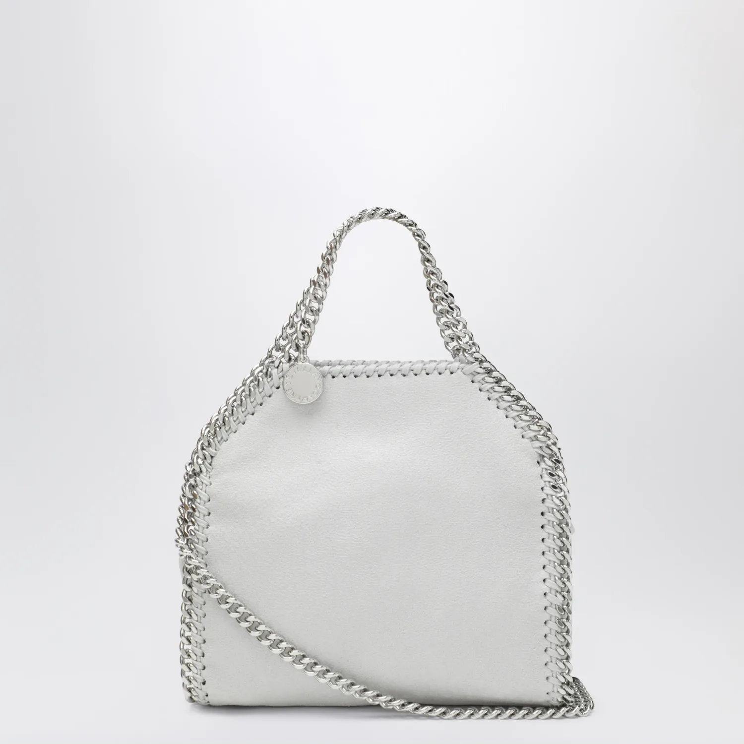 Stella McCartney Pearl grey micro Falabella tote bag