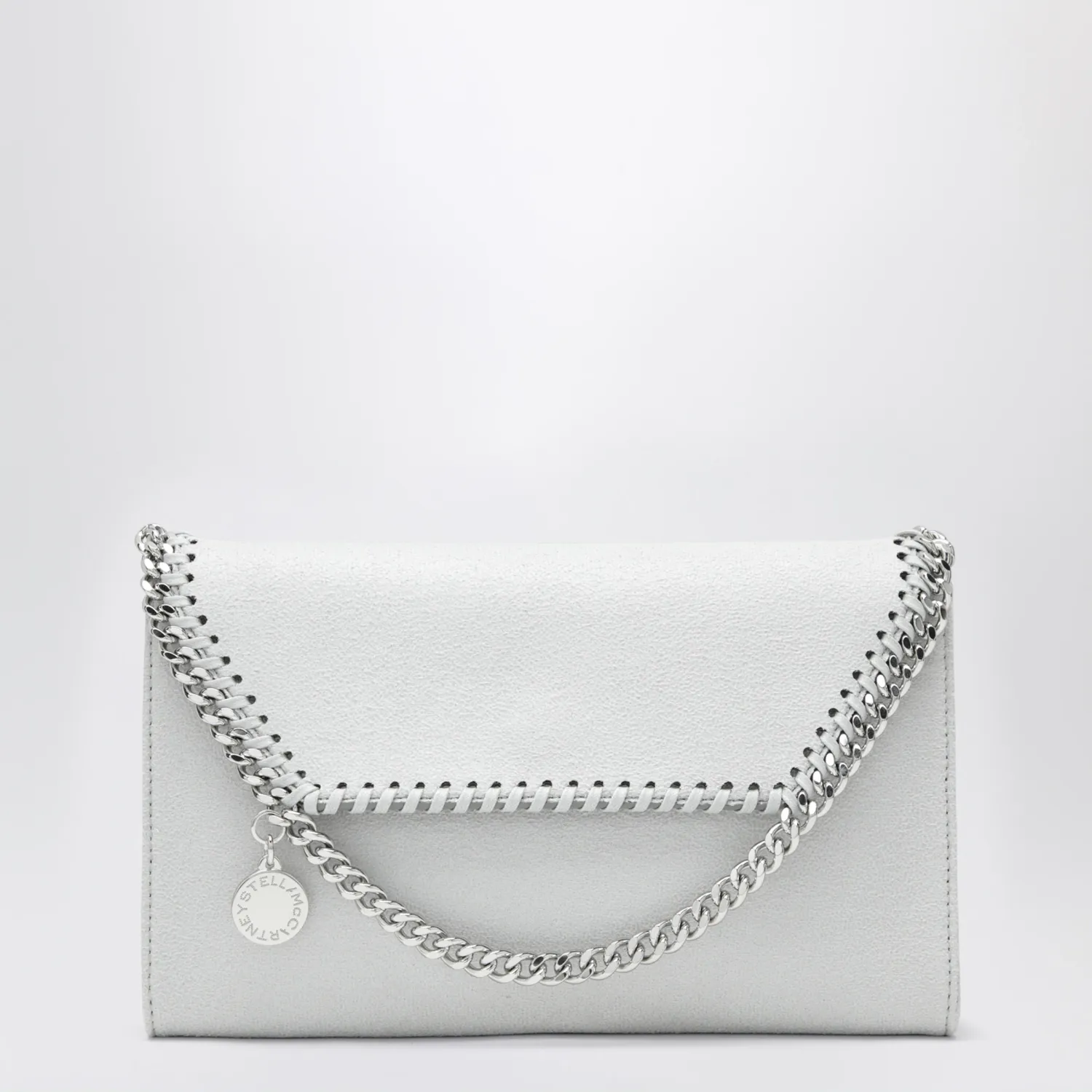 Stella McCartney Pearl grey Falabella shoulder wallet bag
