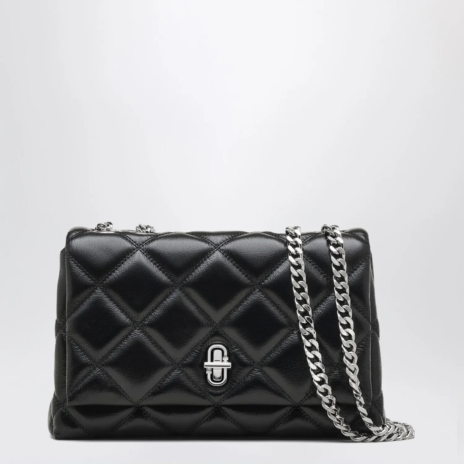 Marc Jacobs The Slim quilted shoulder bag with black chain