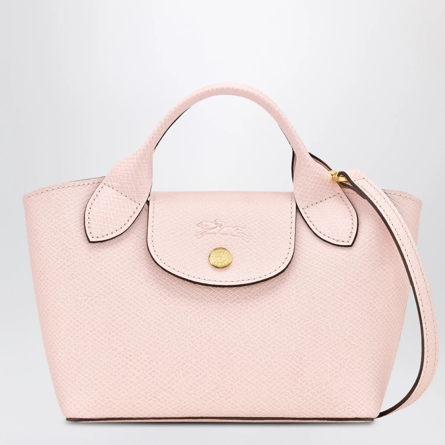 Longchamp XS Épure shopping bag in bullet rose leather