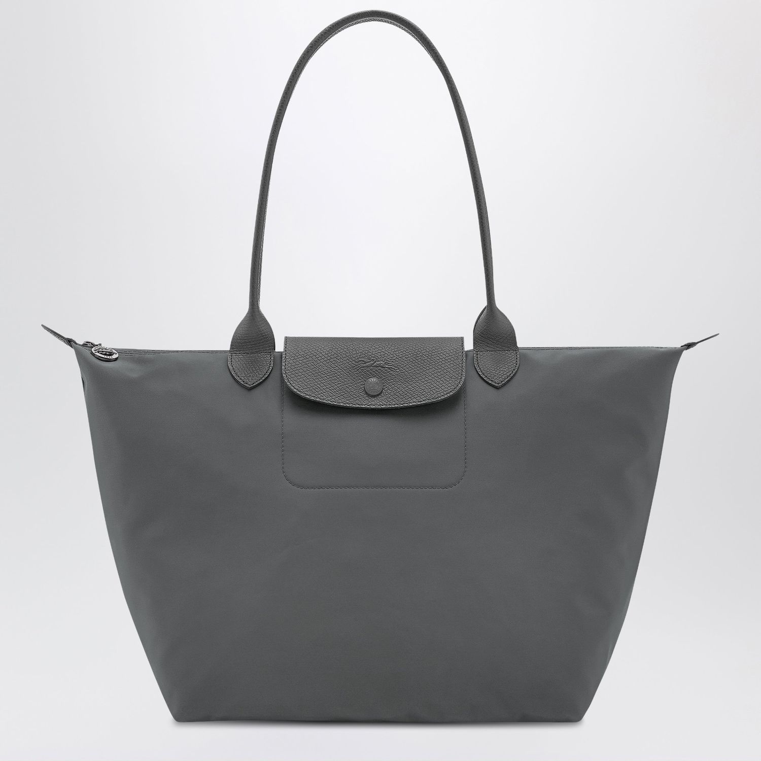 Longchamp Anthracite grey shopping bag L Le Pliage One