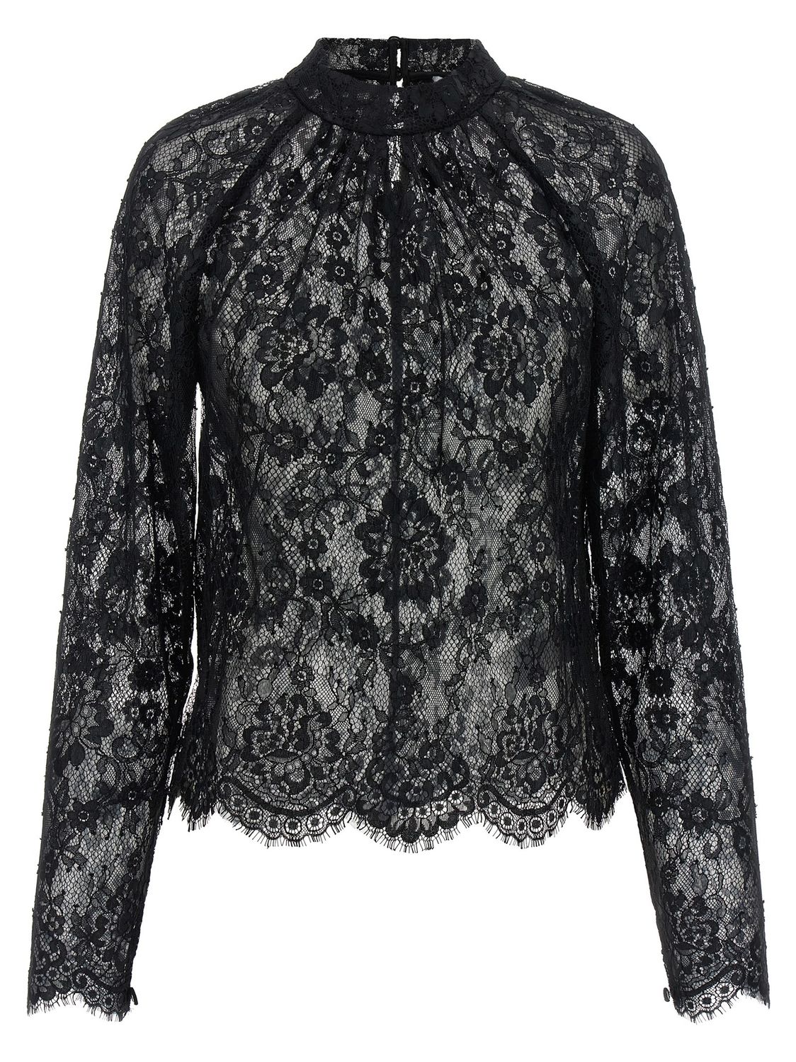 Self-Portrait Black Lace Blouse