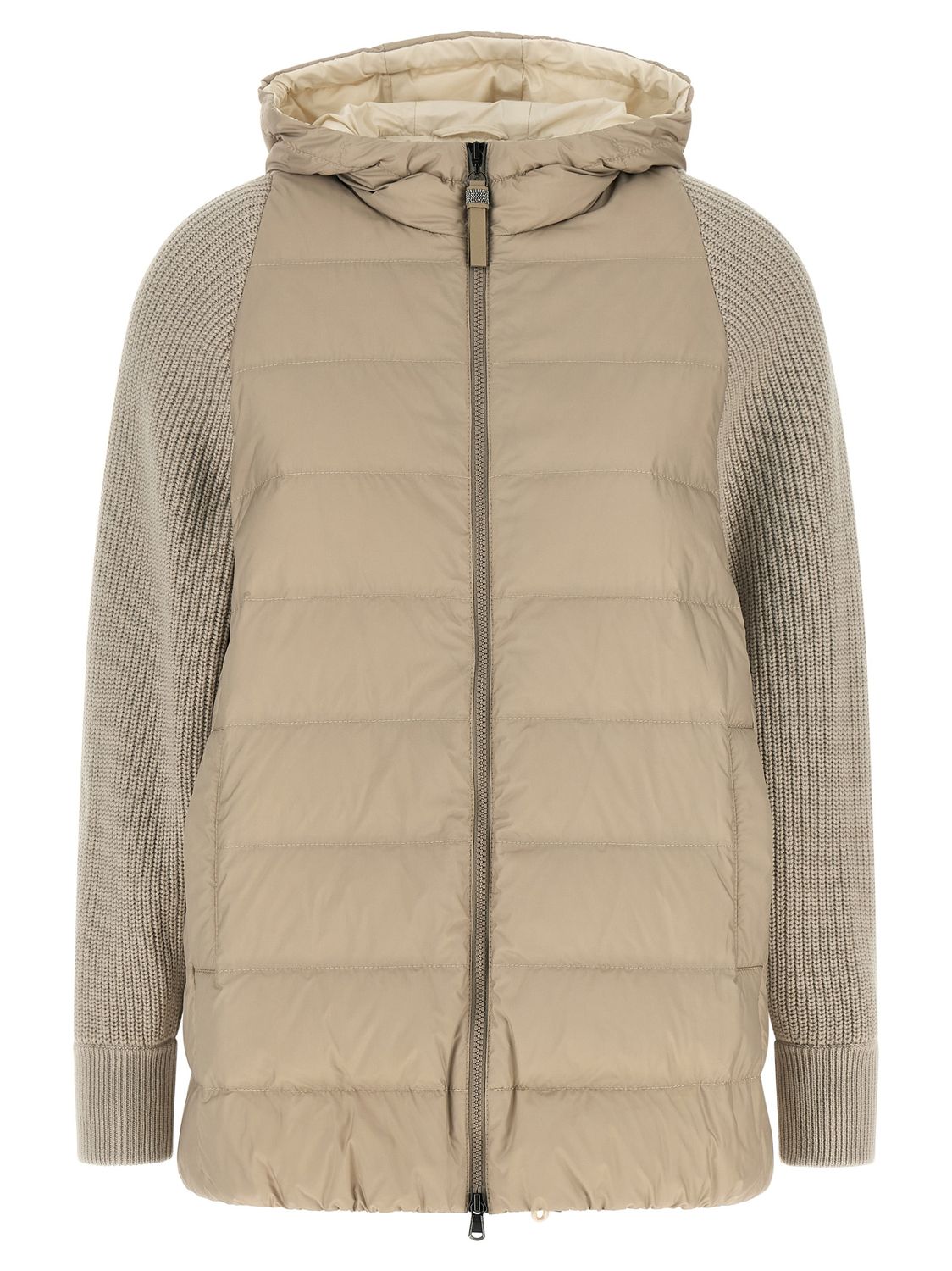 Brunello Cucinelli Shiny Zipper Pull Down Jacket