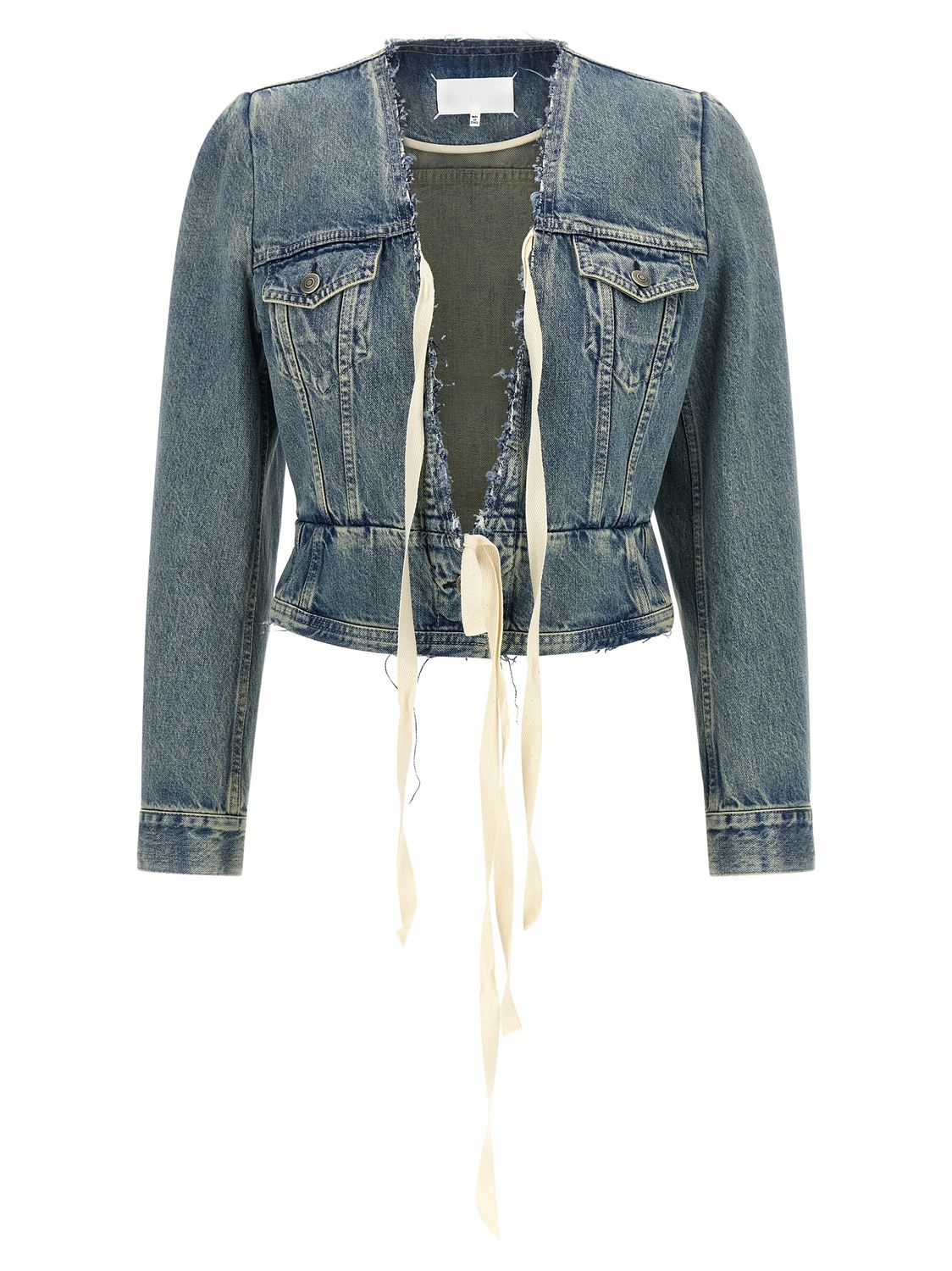 Maison Margiela Raw Cut Hem Denim Jacket