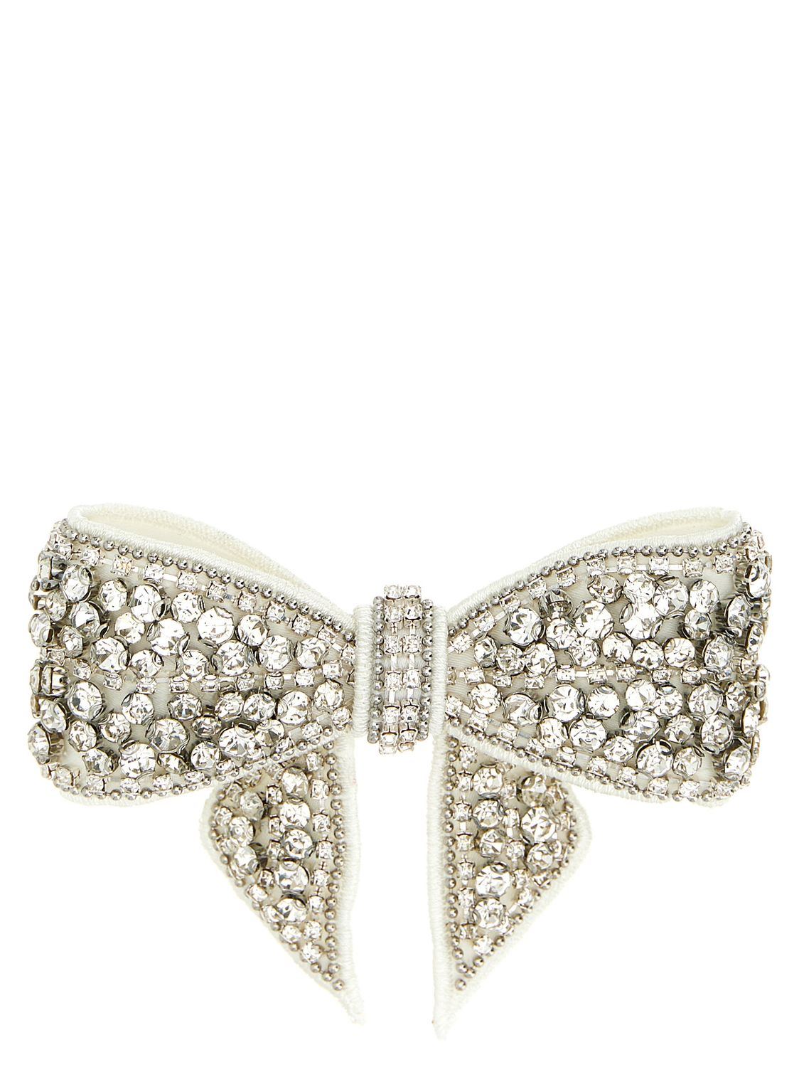 Self-Portrait Crystal Embellished Bow Hair Clip