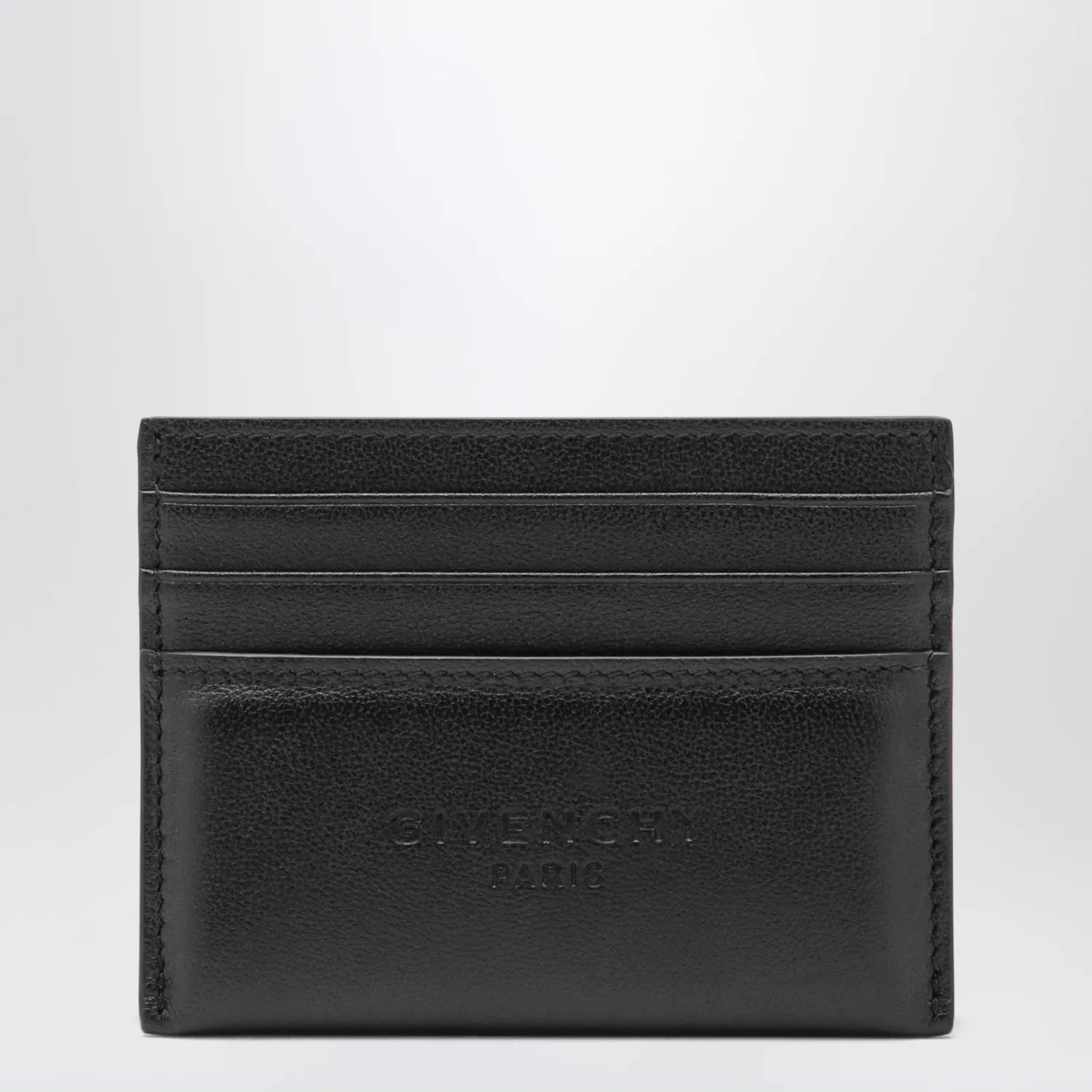 Givenchy Black leather card holder with logo