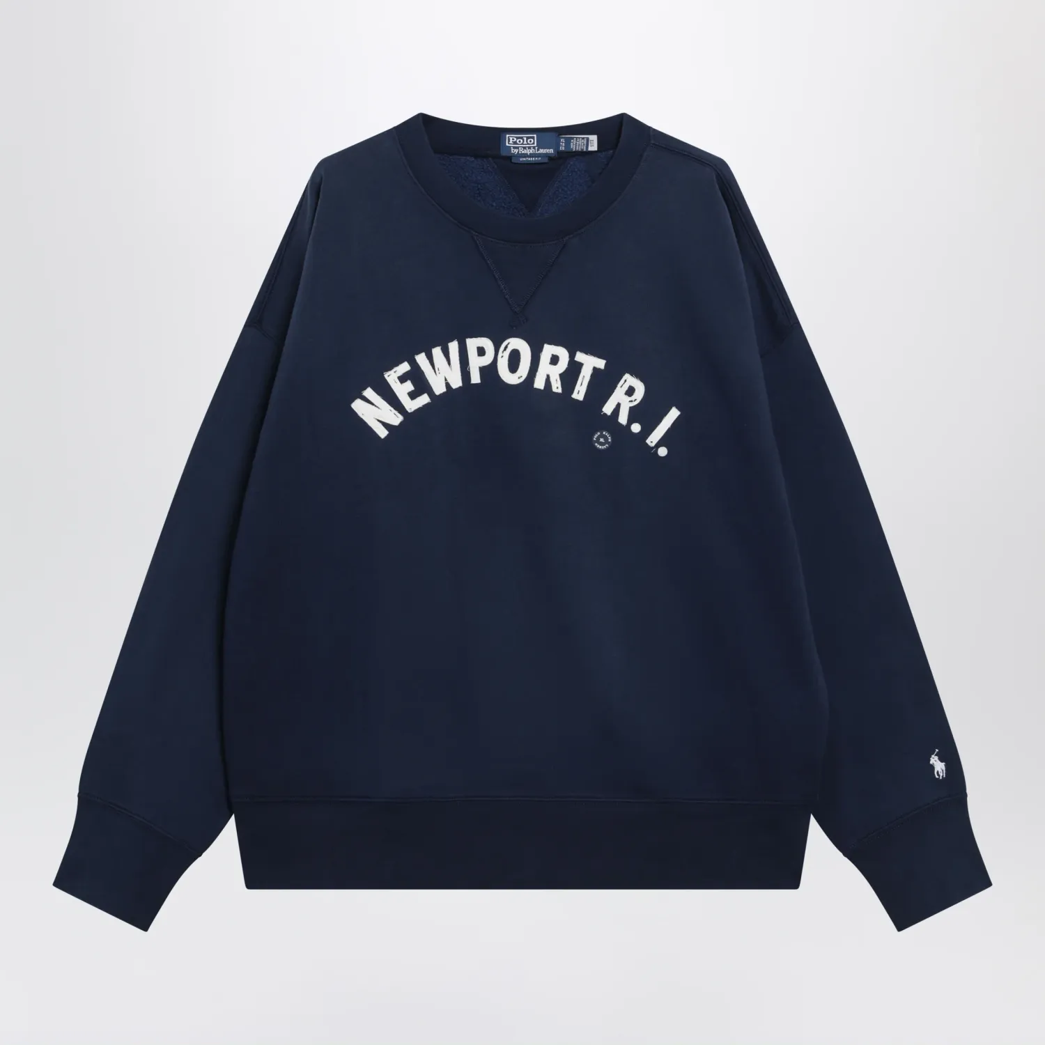 Polo Ralph Lauren Navy sweatshirt with embroidery Vintage-Fit