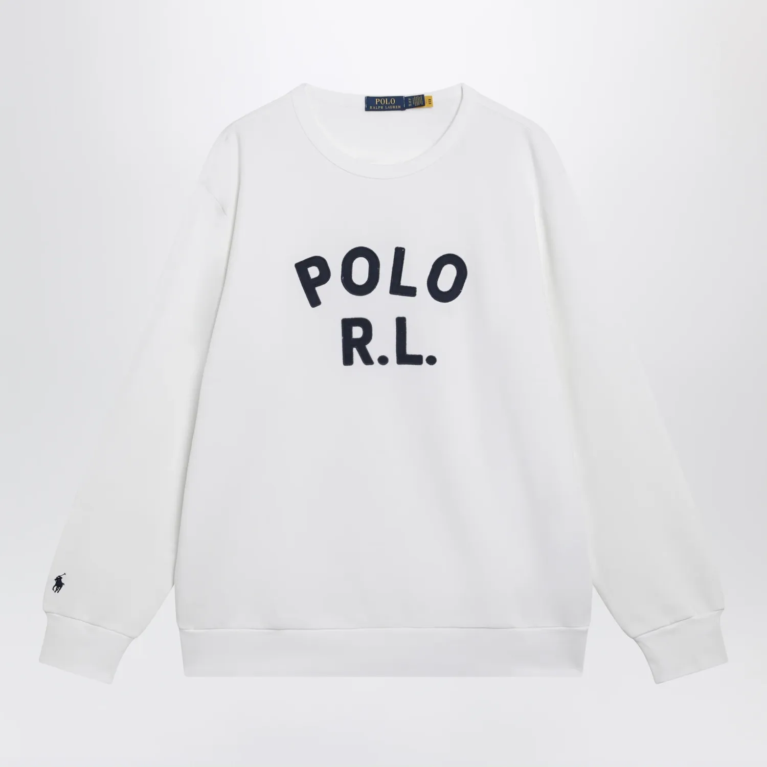 Polo Ralph Lauren White sweatshirt with logo embroidery