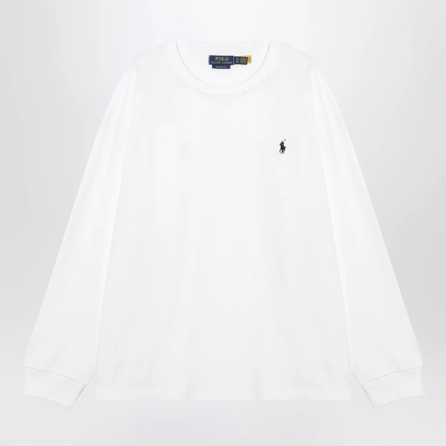 Polo Ralph Lauren White cotton Relaxed-Fit crewneck sweatshirt