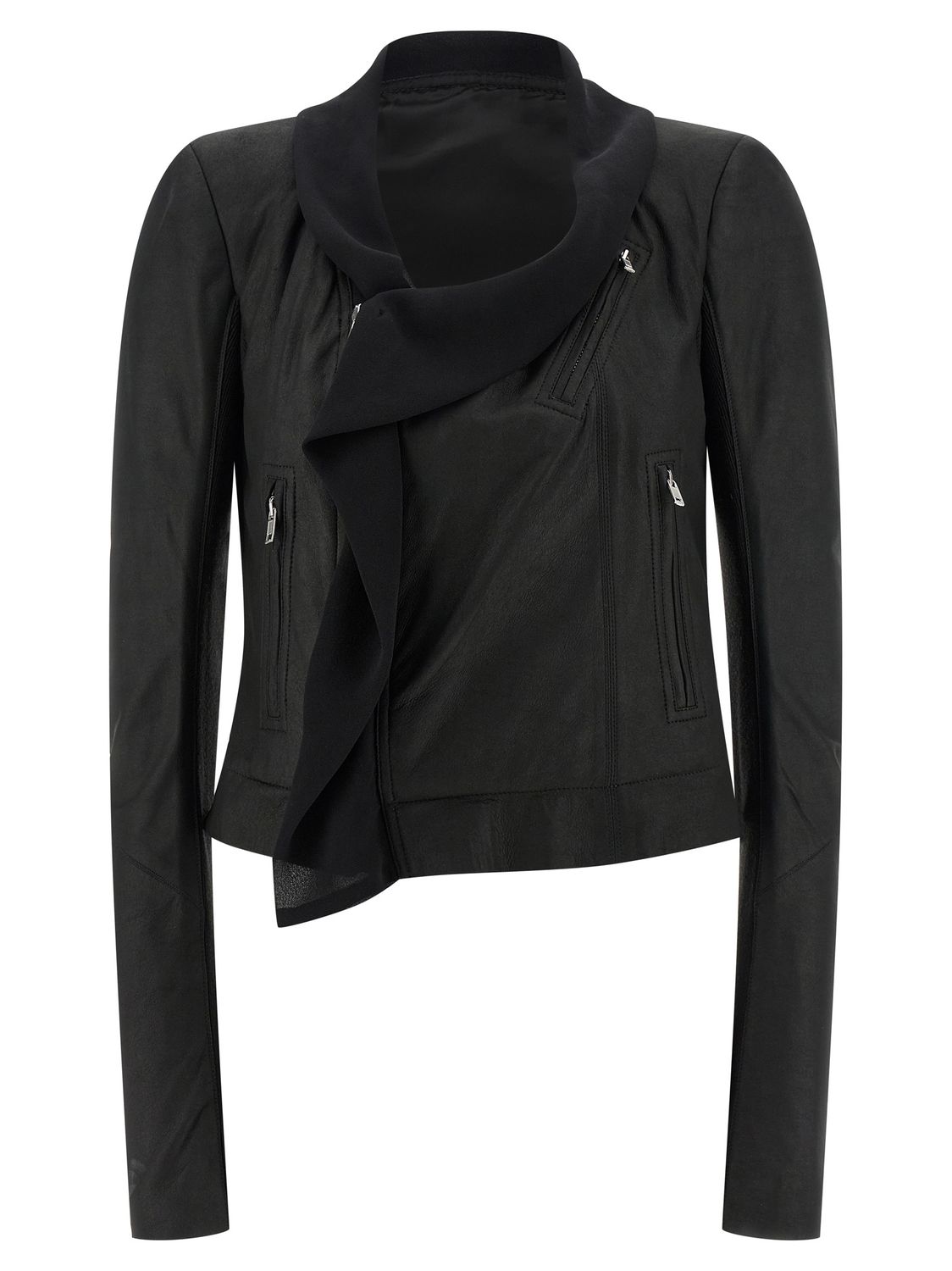 Rick Owens Scarf Biker Jacket