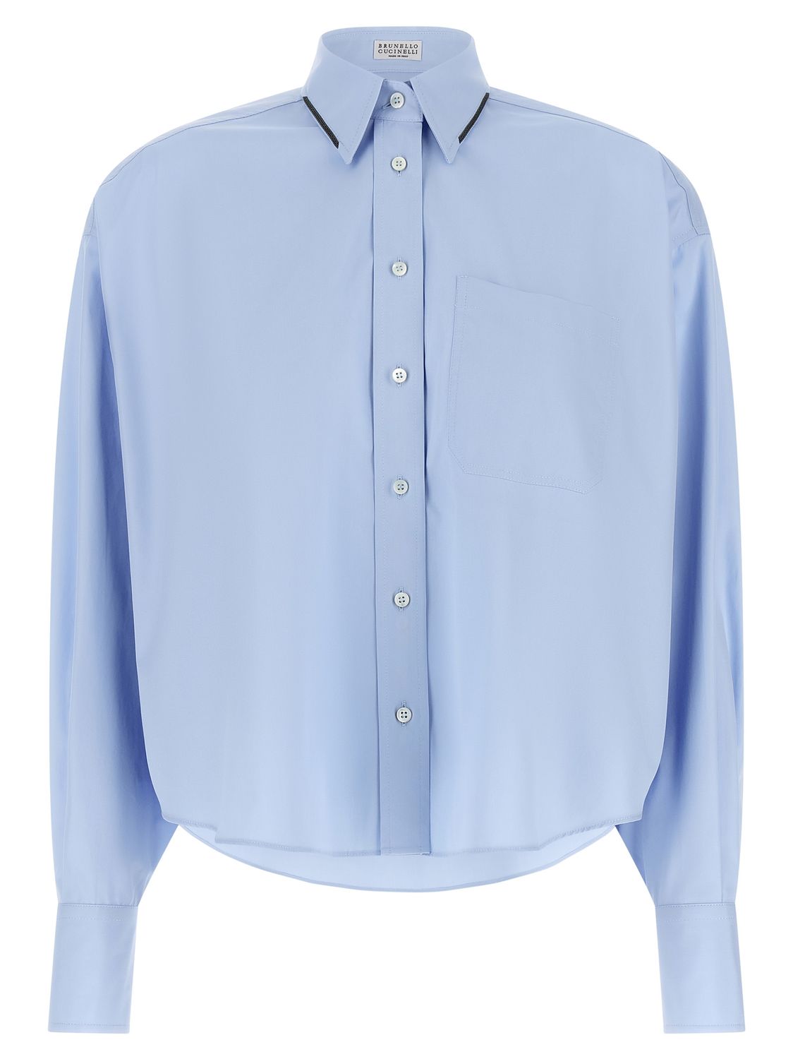 Brunello Cucinelli Shiny Trim Shirt