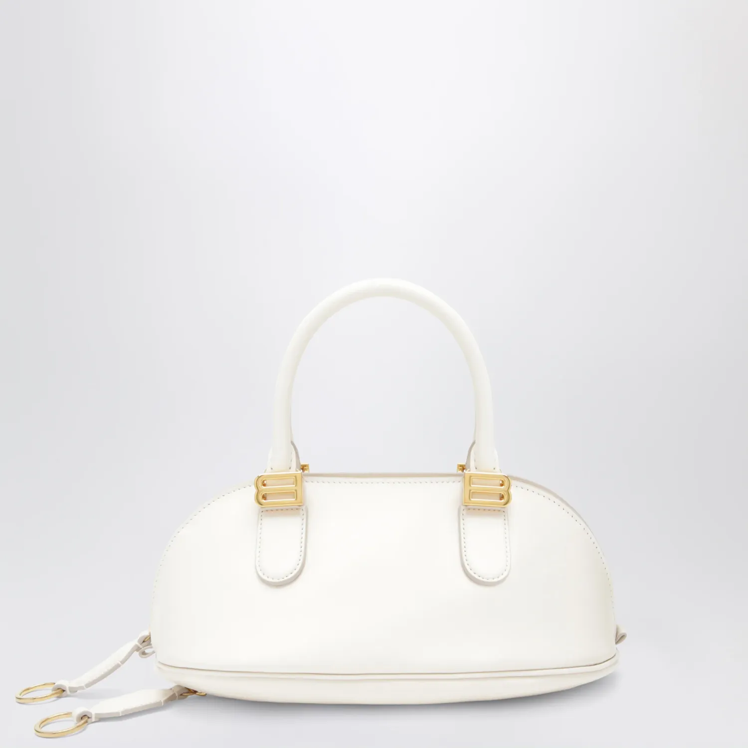 Balenciaga Cream leather Bolero Mini bowling bag